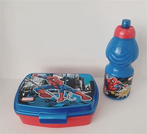 Spiderman Lunchbox Broodtrommel Drinkfles Lunchset Bol