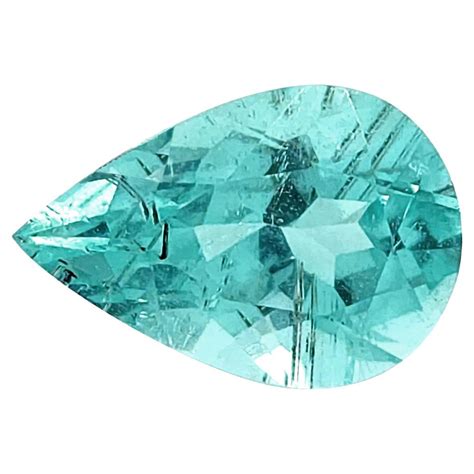 Gia Certified 080 Carat Paraiba Tourmaline Green Blue Tourmaline