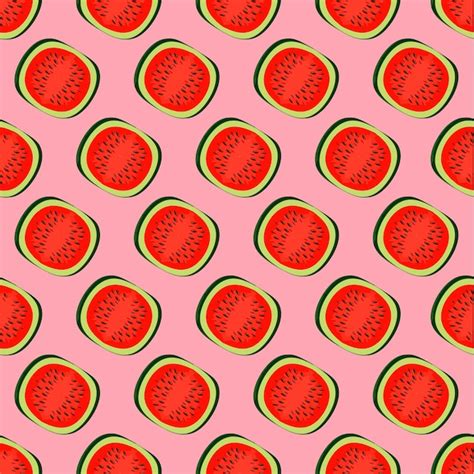 Premium Vector Watermelon Seamless Pattern