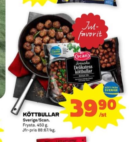 Scan Köttbullar Stora Coop december 2023