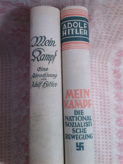 Germanmilitariaww2 Mein Kampf 1925 And 1927 By Adolf Hitler First