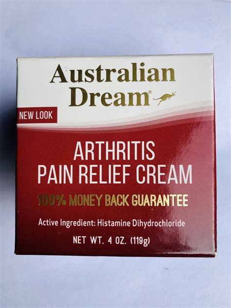 Australian Dream Arthritis Pain Relief Cream Ebay