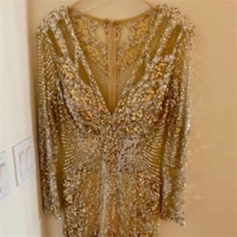 Jovani Dresses Jovani Nude Sequin Long Sleeve Cocktail Dress Poshmark