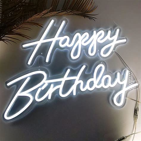 Amazon Deco Happy Birthday Neon Sign X In Happy And X In