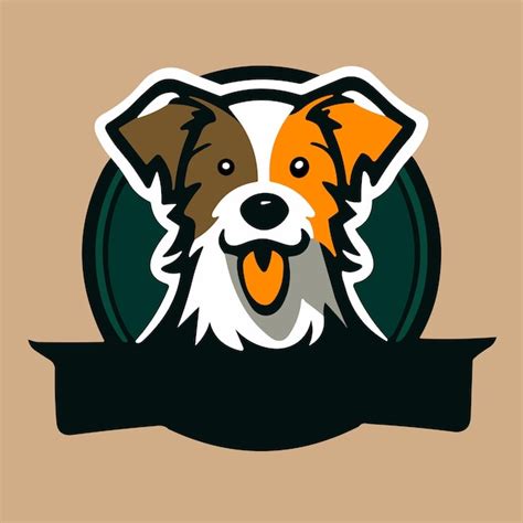 Premium Vector A Cartoon Dog Logo