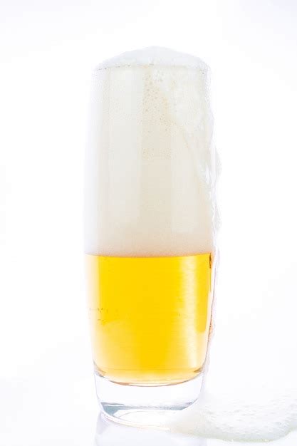 premium photo beer  white background