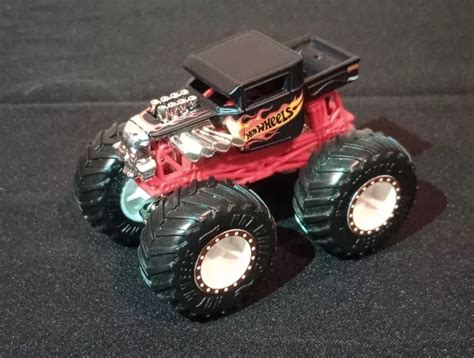Hot Wheels Monster Jam Truck Bone Shaker V Hicule Moul Sous Pression Noir Rouge Eur