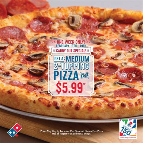 Domino's Carry-Out Special: 2-Topping Medium Pizza only $5.99 (exp Feb 19)