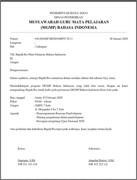 contoh surat undangan formal  membuat surat undan vrogueco