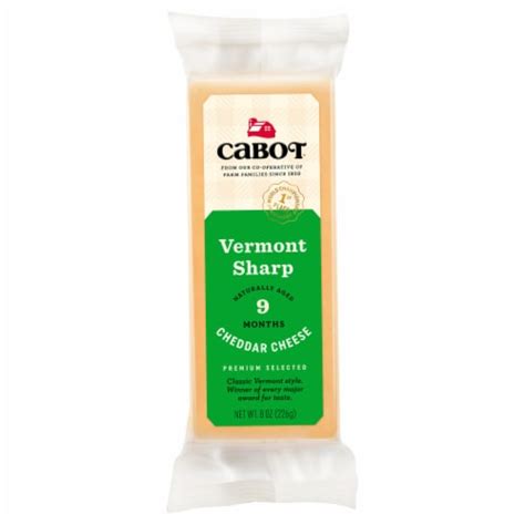 Cabot Vermont Sharp Cheddar Cheese Ounce Oz Kroger