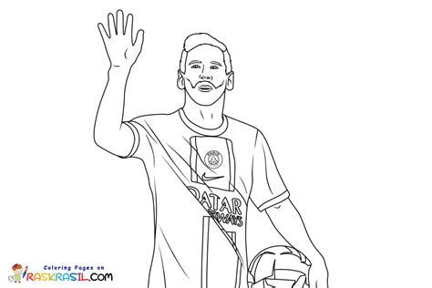 Coloriage Lionel Messi Imprimer