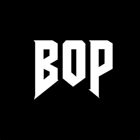 Premium Vector | BOP letter logo design for technology company BOP logo