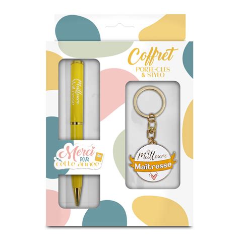 Coffret Cadeau Stylo Et Porte Cl S Meilleure Ma Tresse