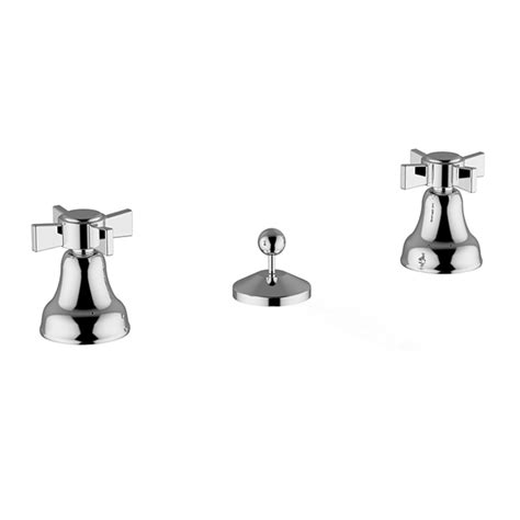 Amphore Holes Bidet Mixer With Pop Up Waste Ottone Meloda