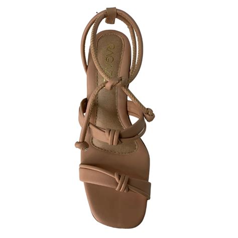 Sandália Salto Bloco Ragazze Feminina 2009024 Nude Sandália Salto Bloco Ragazze Feminina