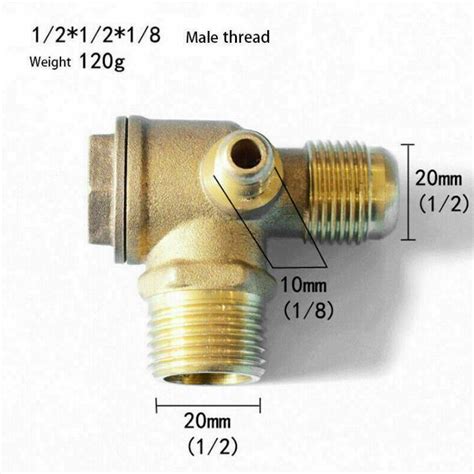 Luftkompressor Anschl Sse Messing M Nnlich Gewinde R Ckschlagventil