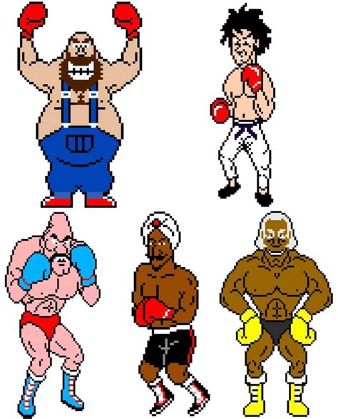 Super Punch Out Arcade Boxers Recreated In The Style Of Mtpo R Punchout