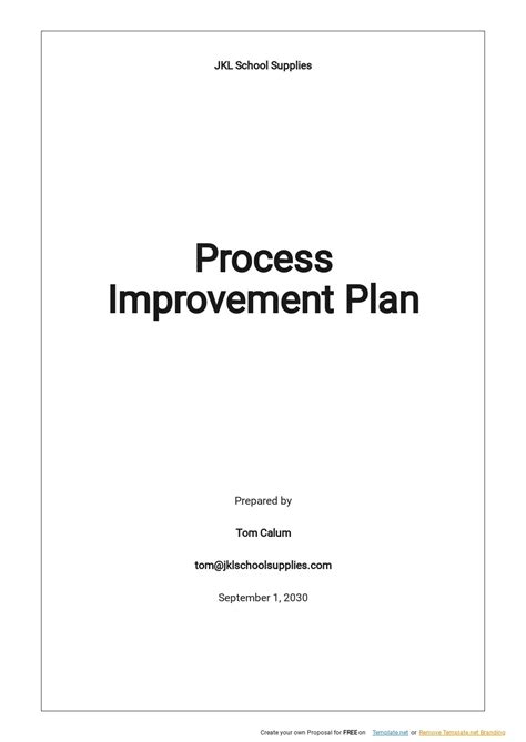 FREE Process Improvement Plan Template in Microsoft Word (DOC ...