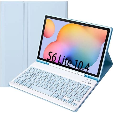 Capa Com Teclado Para Samsung Galaxy Tab S6 Lite S7 S7 Fe S8 S9