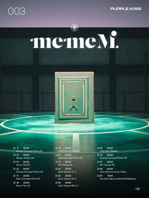 퍼플키스 PURPLE KISS on Twitter 퍼플키스 3rd Mini Album memeM