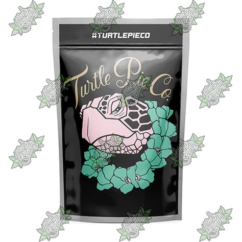 Turtle Pie Mylar Bag Sticker High Society Packaging