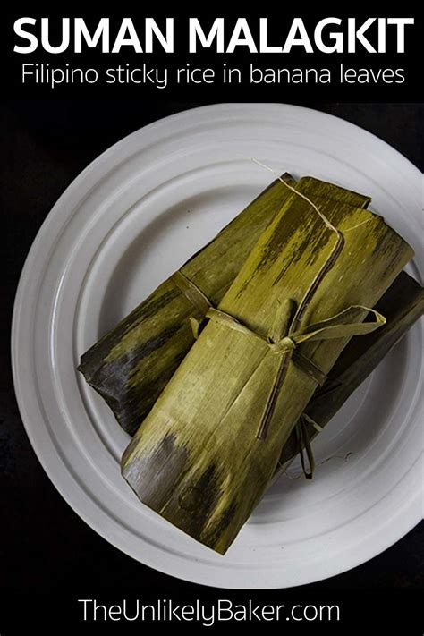 Suman Malagkit Filipino Sticky Rice Cake Recipe The Unlikely Baker