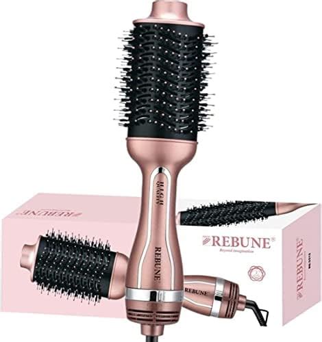 Rebune Re Rose W Hair Dryer Brush In Hot Air Styler Straightening Curling Fast