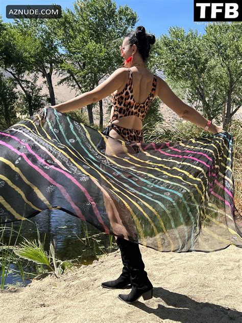 Natasha Blasick Sexy Poses Showcasing Her Hot Figure Wearing A Spotted Bikini At The Bhakti Love