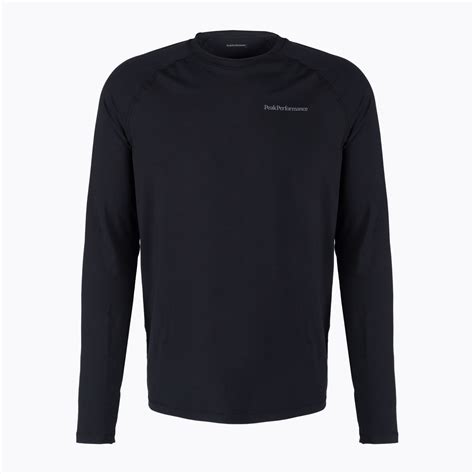 Longsleeve termoaktywny męski Peak Performance Spirit Crew black