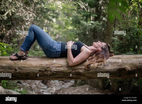 Woman Lying On Back