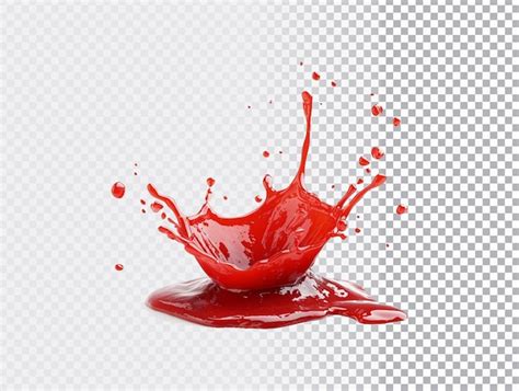 Tomato Splash On Transparent Background Premium Ai Generated Psd