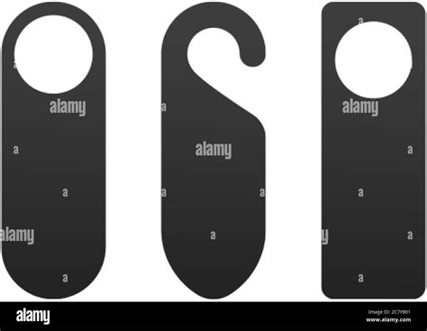 Door Hangers For The Doorknob To Mark Need Of Service Or Rest In Hotels