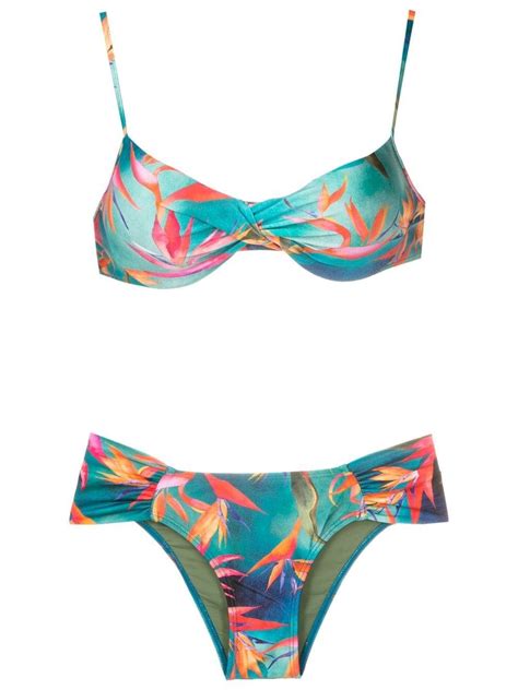 Buy Lygia Nanny Twisted Effect Bikini Blue At Off Editorialist