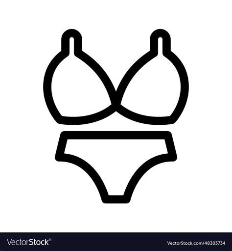 Bikini Icon Royalty Free Vector Image VectorStock