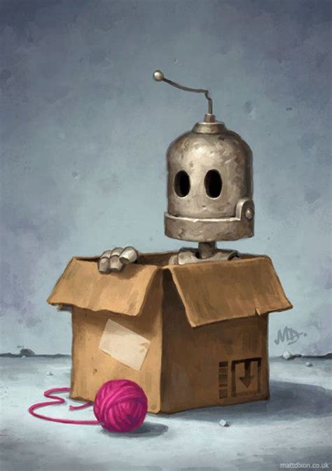 Милые роботы от Мэтта Диксона | Robots artworks, Robot art, Robot ...