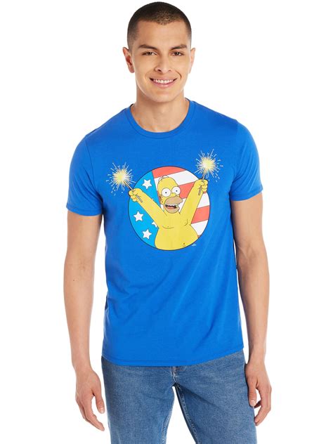 The Simpsons Homer Woohoo Mens And Big Mens Graphic T Shirt Sizes Xs