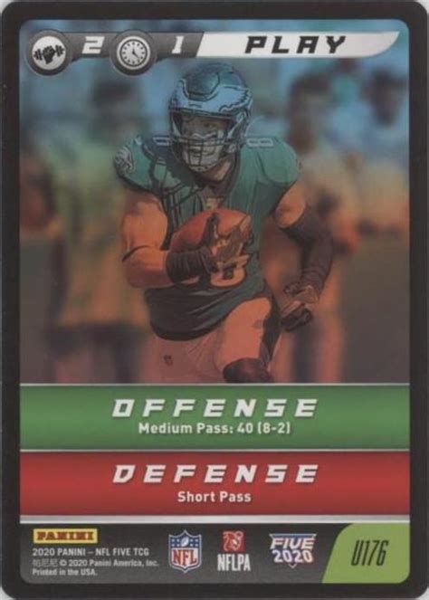 Panini Nfl Five Tcg Zach Ertz U For Sale Ebay