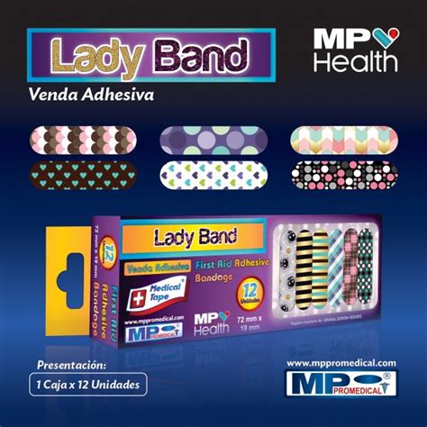 Cura Adhesiva Lady Band Caja X Unidades Mp Promedical