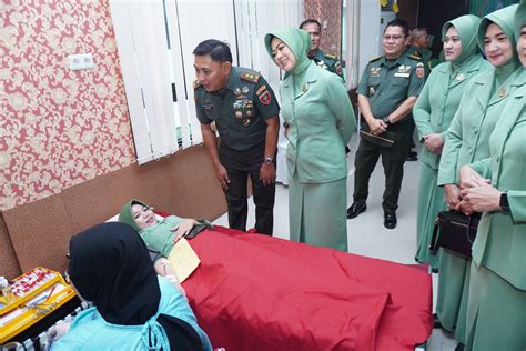 Pangdam Xiv Hsn Melaksanakan Donor Darah Dalam Rangka Hut Ke Persit