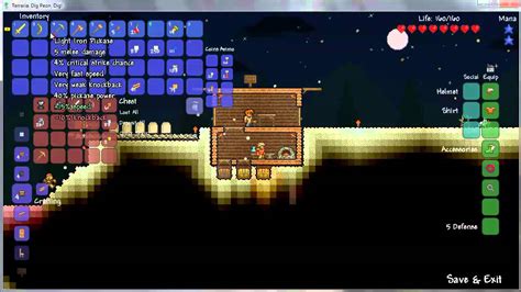 Terraria 08 LEGENDARY GOLD SWORD YouTube