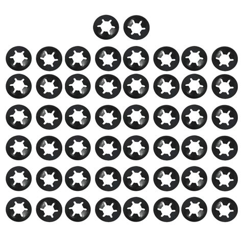 Uxcell 50 Pcs 6mm X 14mm Internal Tooth Star Locking Star Lock Locking