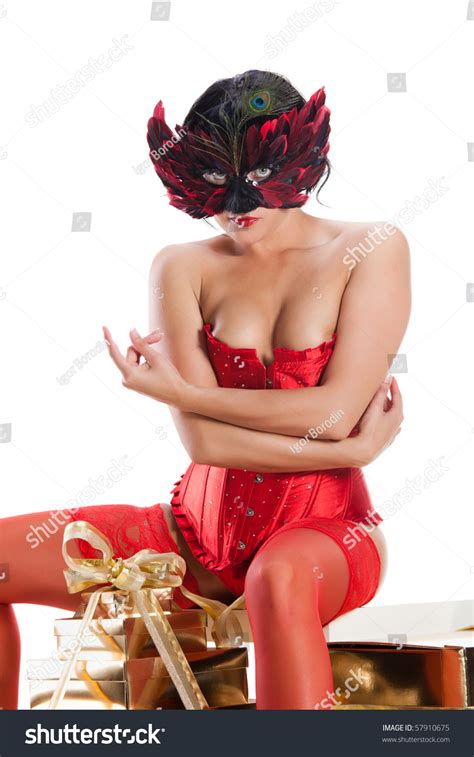 Sexy Naked Woman Mask Stock Photo Shutterstock