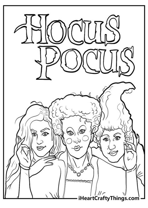 Printable Hocus Pocus Coloring Pages Updated 2024