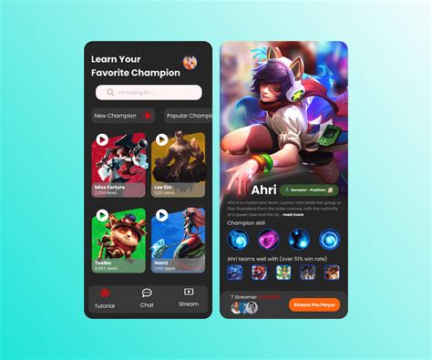 Lol Streaming App Ui Design On Behance