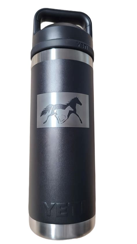 McCoy Unbridled Spirit Yeti Brand Black 18 oz Rambler Water Bottle ...