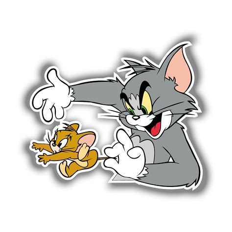 tom  jerry full color vinyl sticker custom size sports
