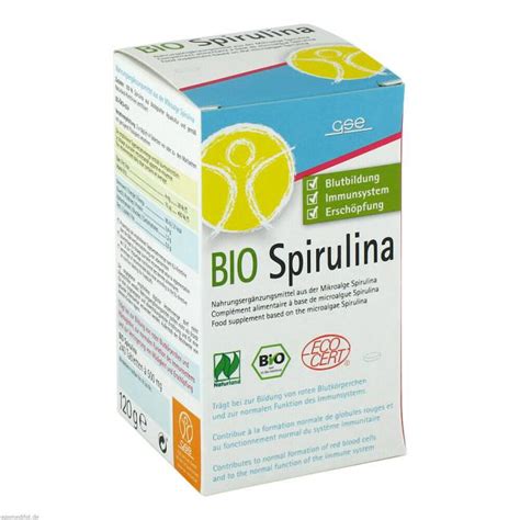 Gse Spirulina Mg Bio Naturland Tabletten St Preisvergleich