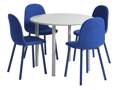 hansted  tisch warmes grau  ejstrup stuehle blau jysk