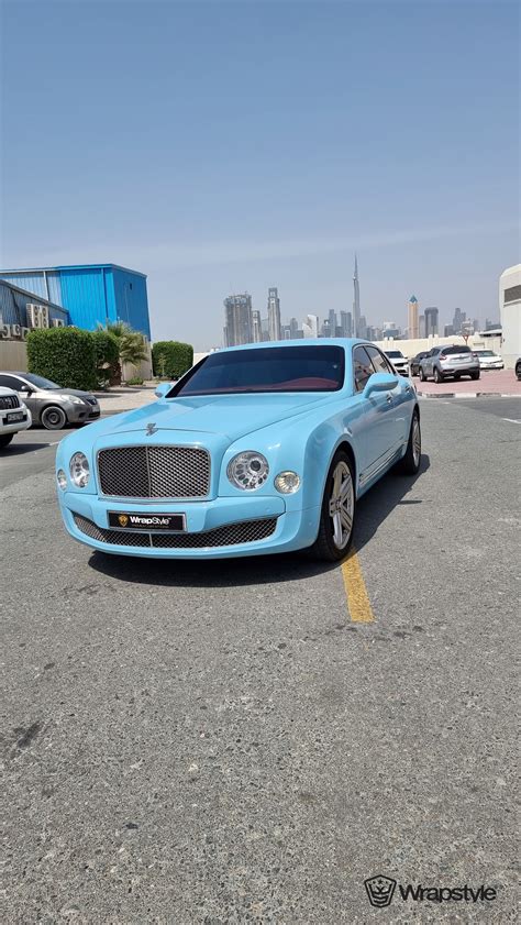 Bentley Mulsanne Sky Blue Wrap WrapStyle