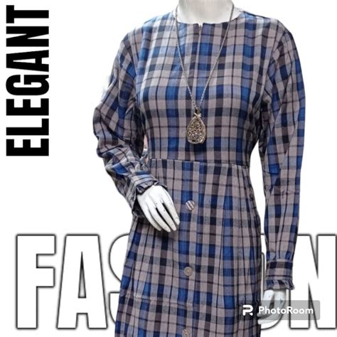 Jual Radiafashion Gamis Flanel Impor Kotak Kotak Original Tatu Terbaru